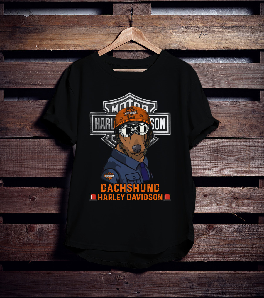 Harley Davidson Dachshund Motorcycles Hdteex 112V3 T-Shirt