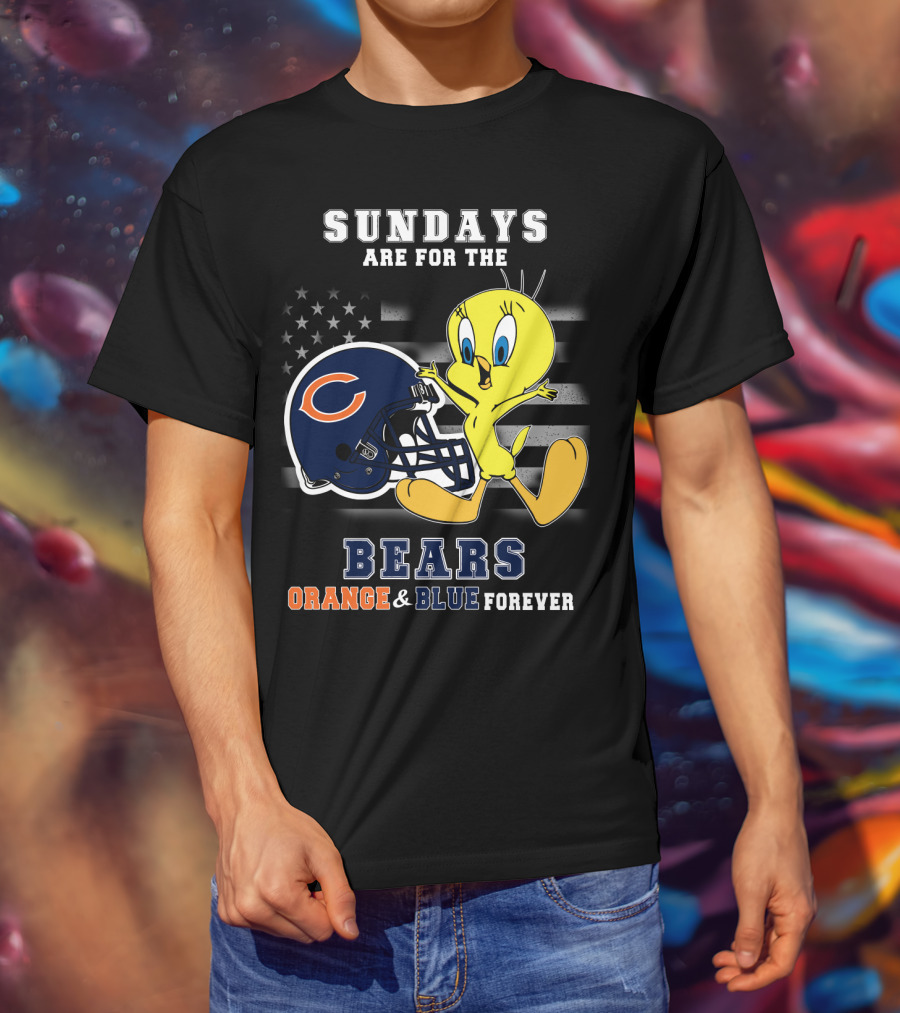 Sundays Are For The Bears Orange & Blue Forever T-Shirt