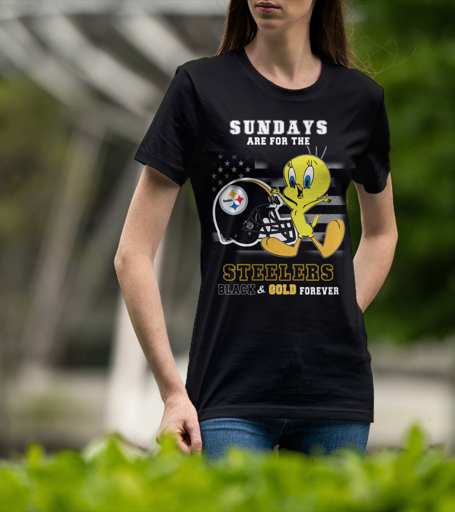 Sundays Are For The Steelers Black And Gold Forever T-Shirt