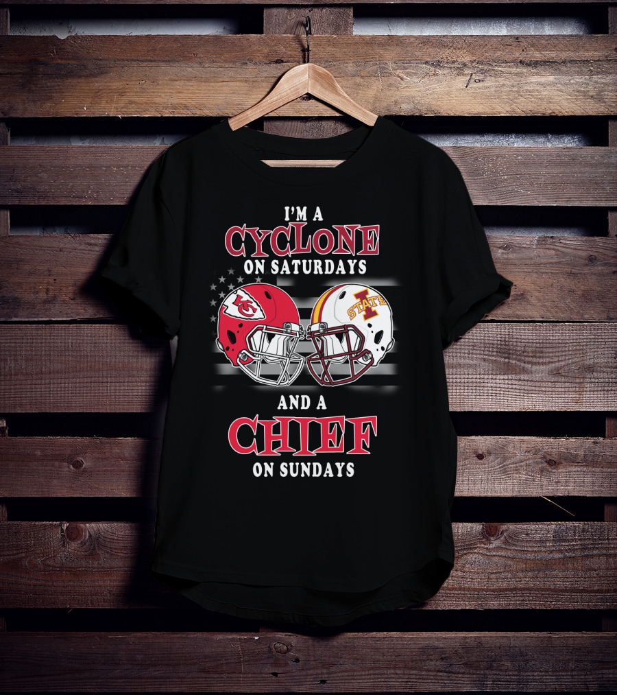 I'm A Cyclone On Saturdays And A Chief On Sundays T-Shirt