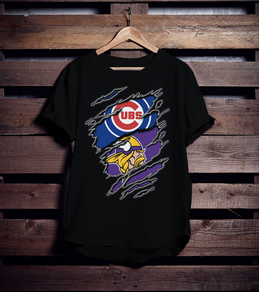 Cubs Vikings Crossover Fan T-Shirt