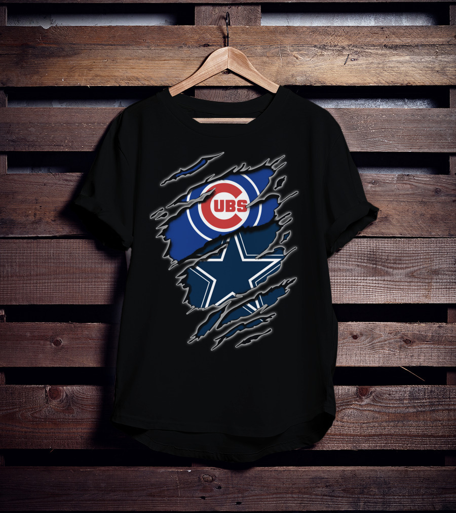 Cubs Cowboys Fans Iconic Rip T-Shirt