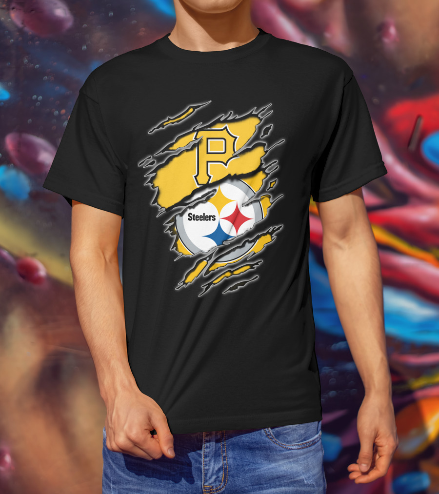 Pittsburgh Pirates Steelers Fan Crossover T-Shirt