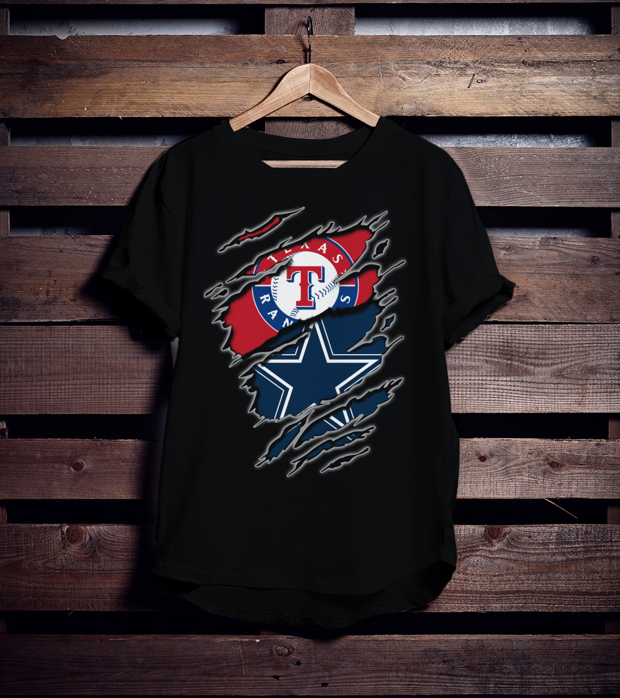 Texas Rangers Cowboys Fan Combo For Enthusiasts T-Shirt