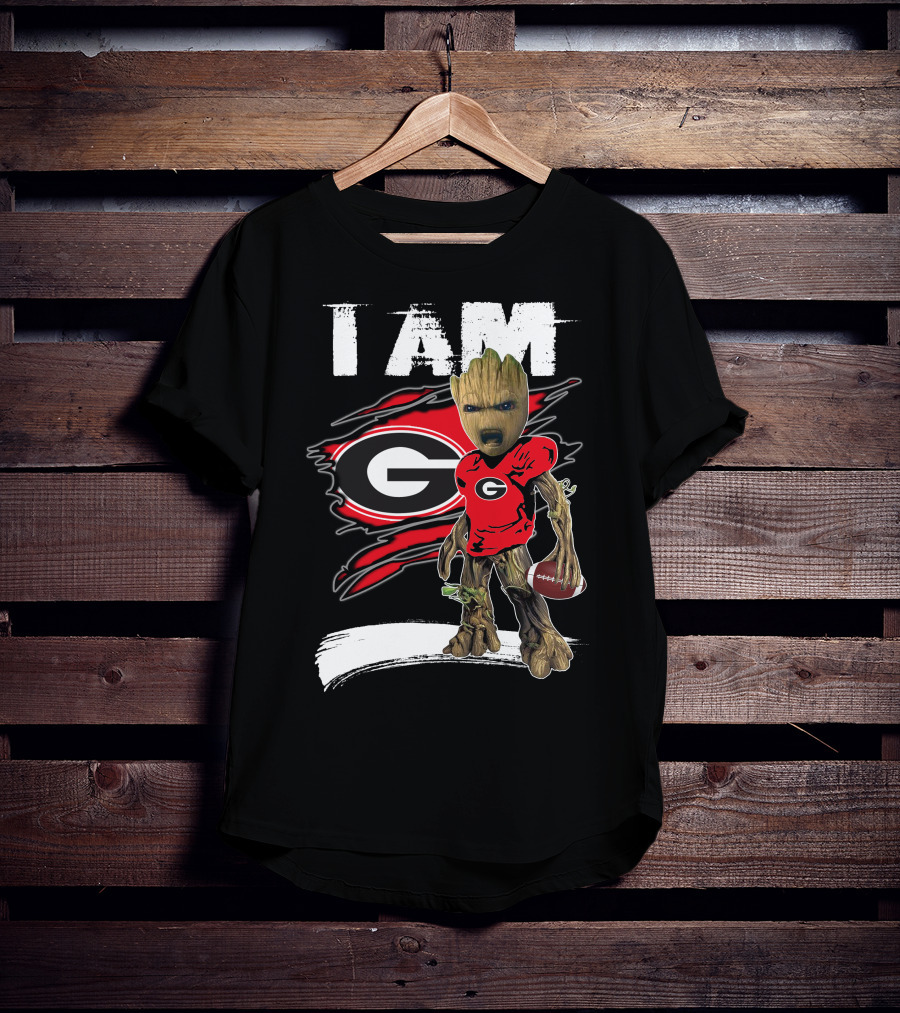 I Am Bulldogs Fan Football Groot Georgia T-Shirt