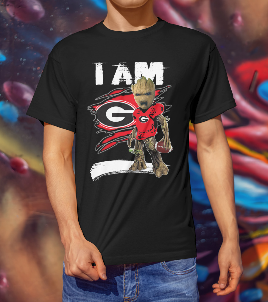 I Am Bulldogs Fan Football Groot Georgia T-Shirt