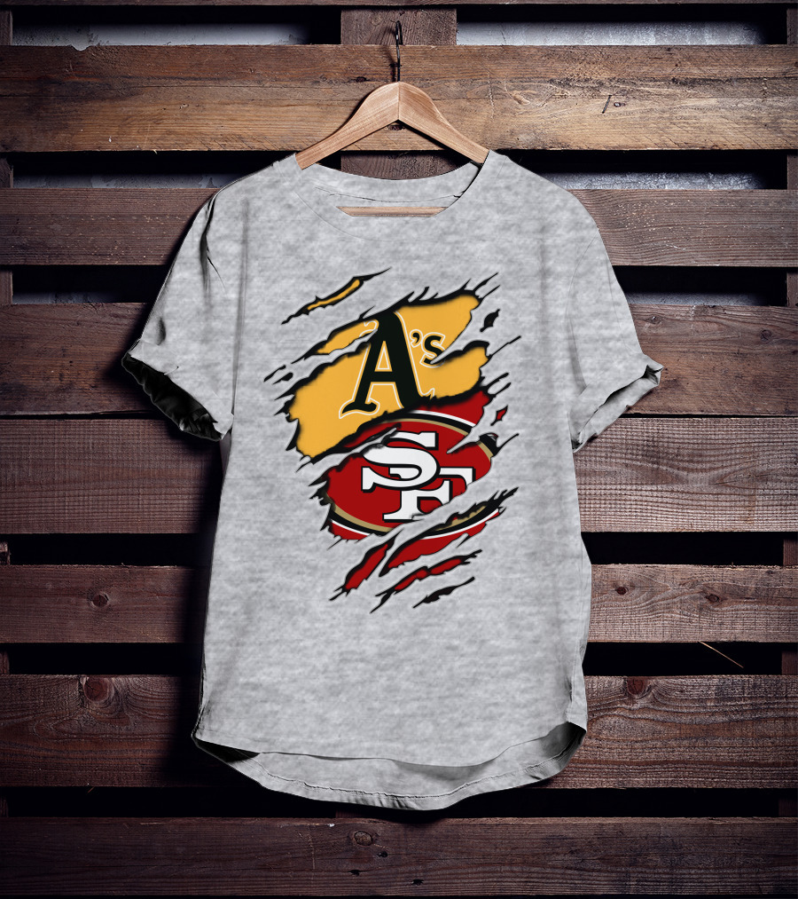 49ers Sf And Athletics A's Logo Mashup T-Shirt