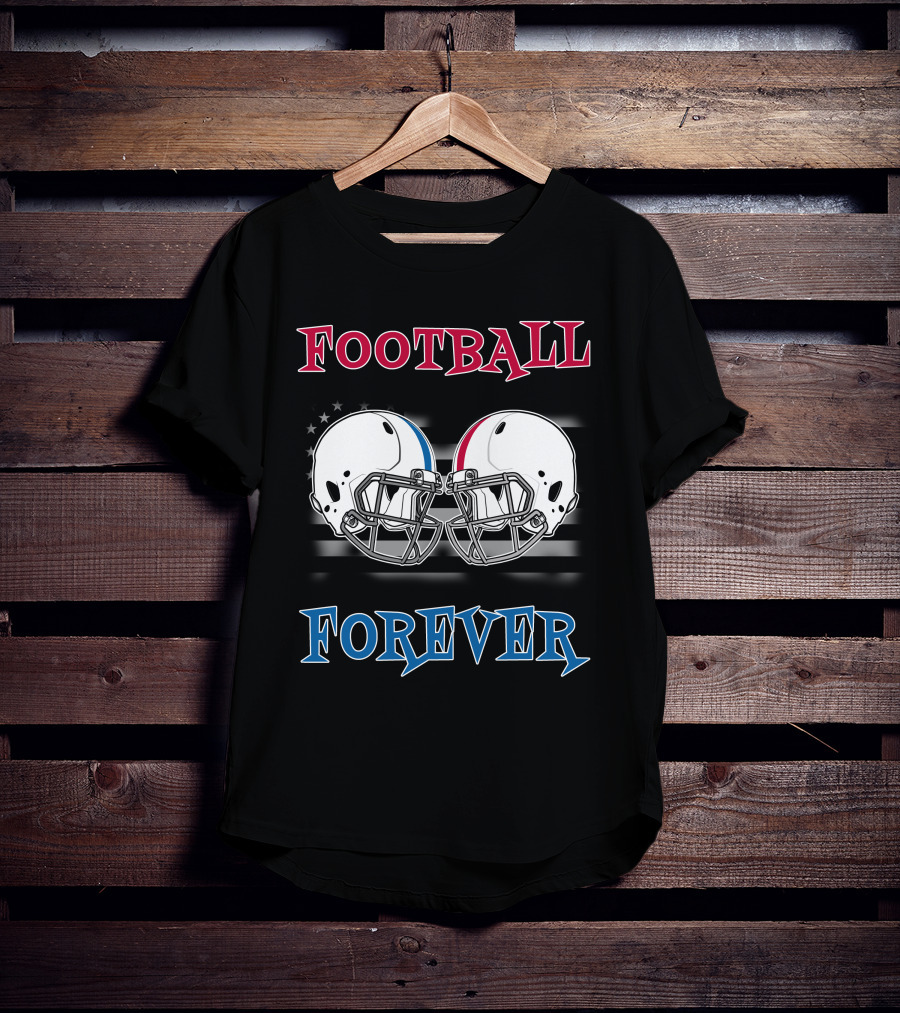 Football Forever Col Buck Helmets Stars Stripes T-Shirt