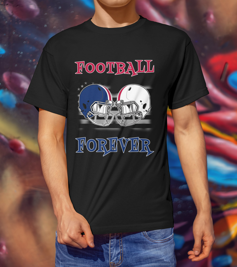 Football Forever Helmets Faceoff T-Shirt