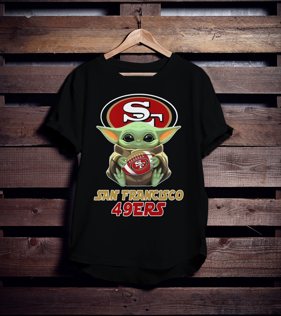 San Francisco 49ers Baby Yoda Football Nfl T-Shirt