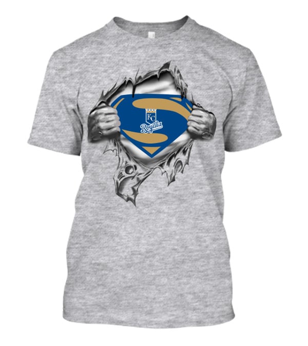 KC Royals Superman Logo Tear-Out T-Shirt