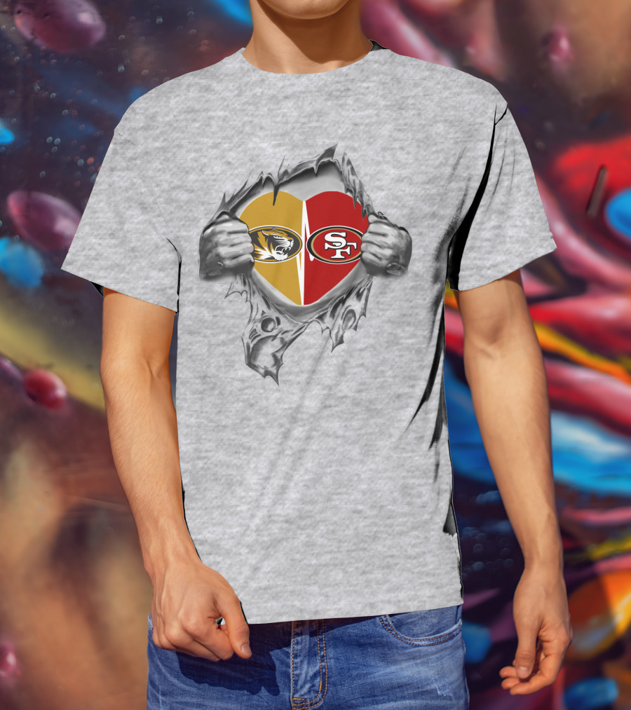 Mizzou Tigers 49Ers Heart T-Shirt
