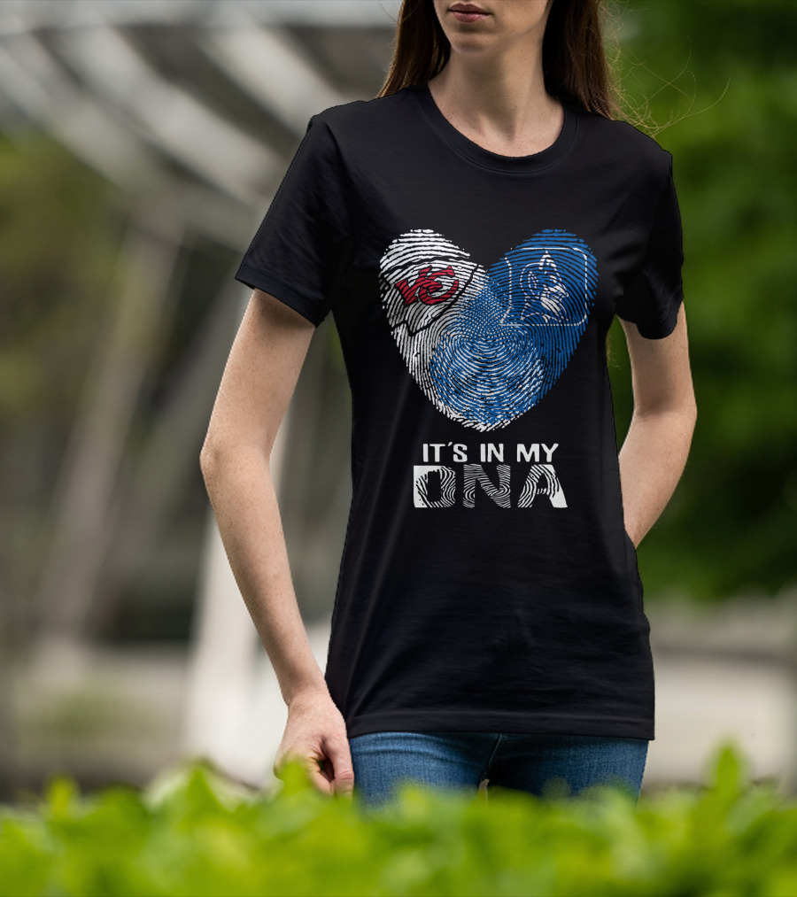Chiefs Duke It's In My Dna Fingerprint Heart T-Shirt