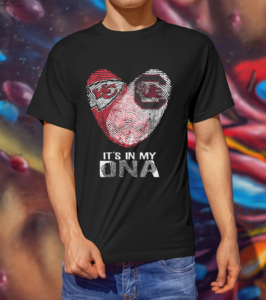 Chiefs Gamecocks Fingerprint It's In My DNA T-Shirt