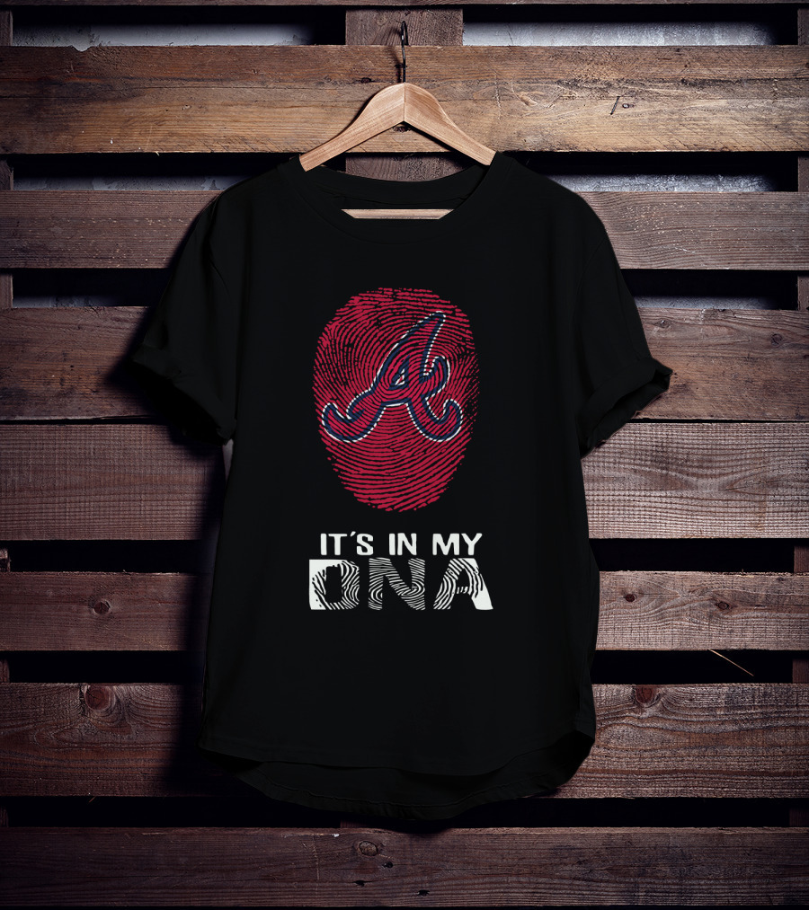 Atlanta Braves It's In My DNA Fingerprint T-Shirt