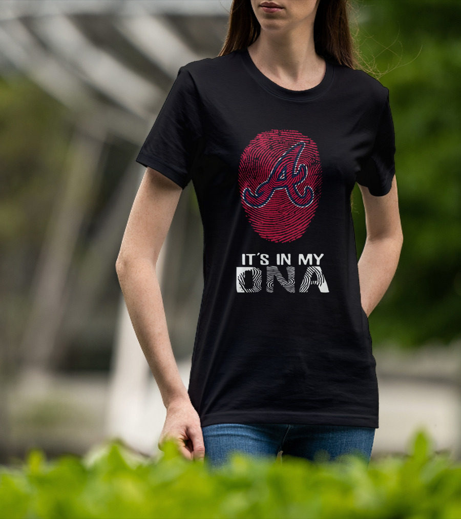Atlanta Braves It's In My DNA Fingerprint T-Shirt