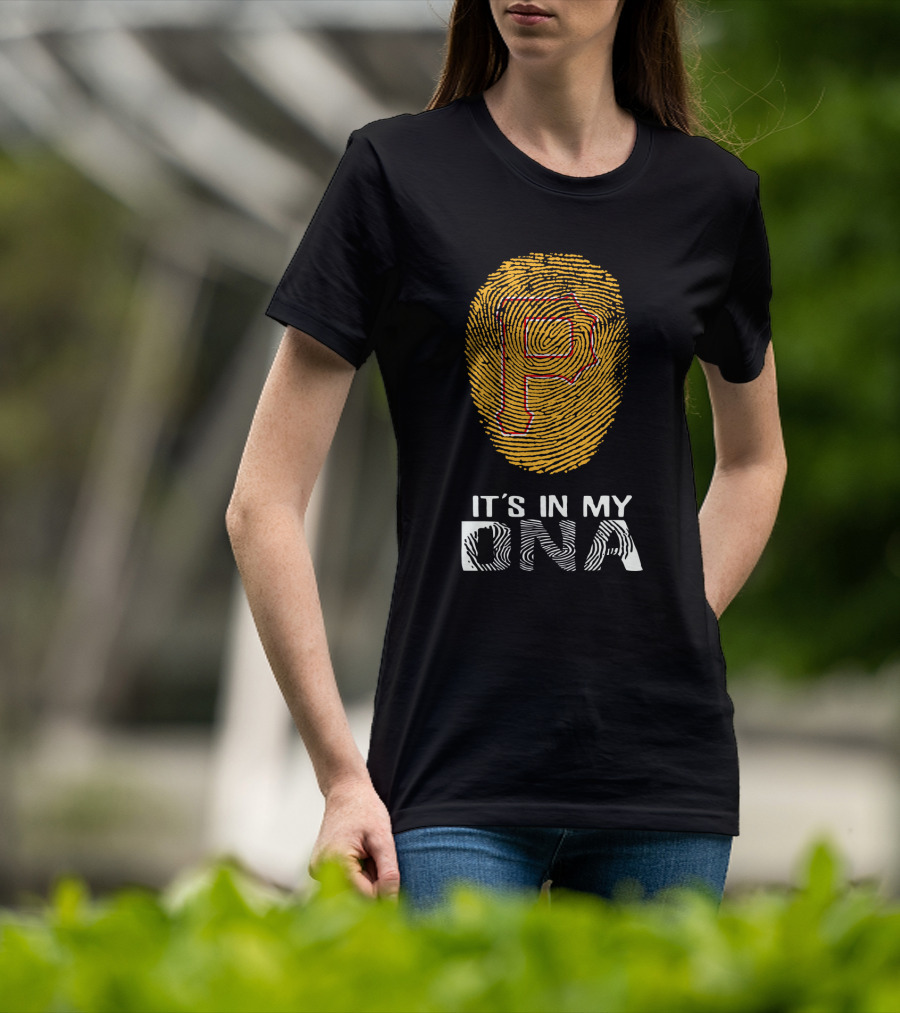 Pirates P It's In My DNA Fingerprint T-Shirt
