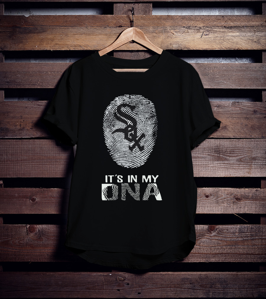 White Sox Logo It's In My DNA Fingerprint T-Shirt