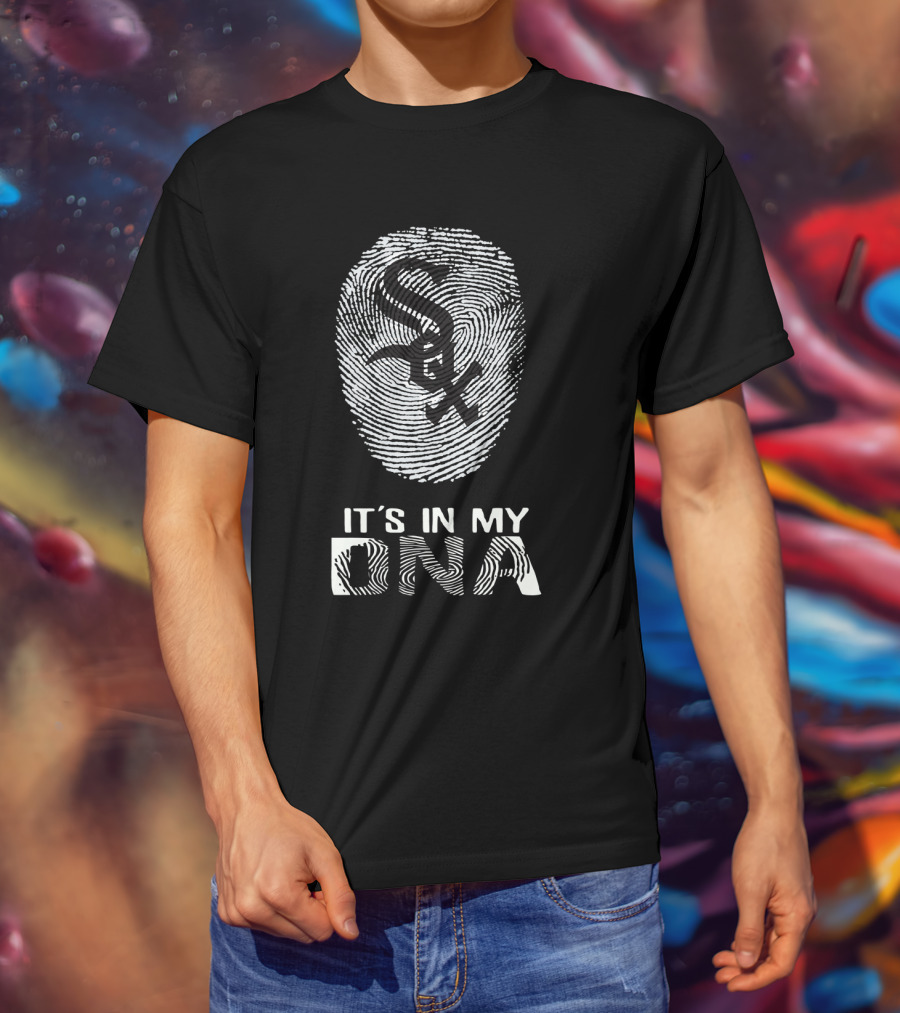 White Sox Logo It's In My DNA Fingerprint T-Shirt