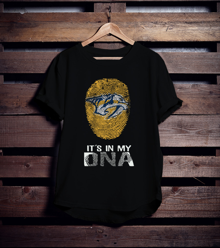 Nashville Predators It's In My DNA Fingerprint T-Shirt