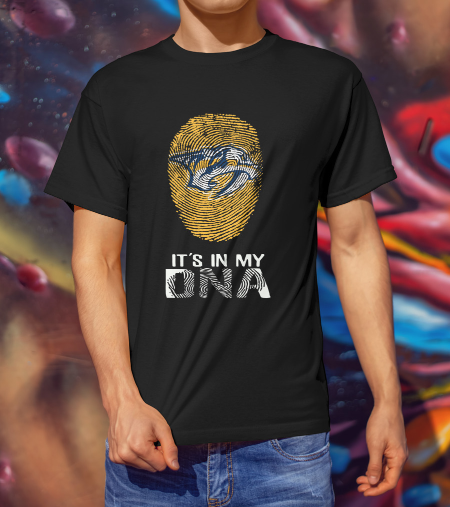 Nashville Predators It's In My DNA Fingerprint T-Shirt