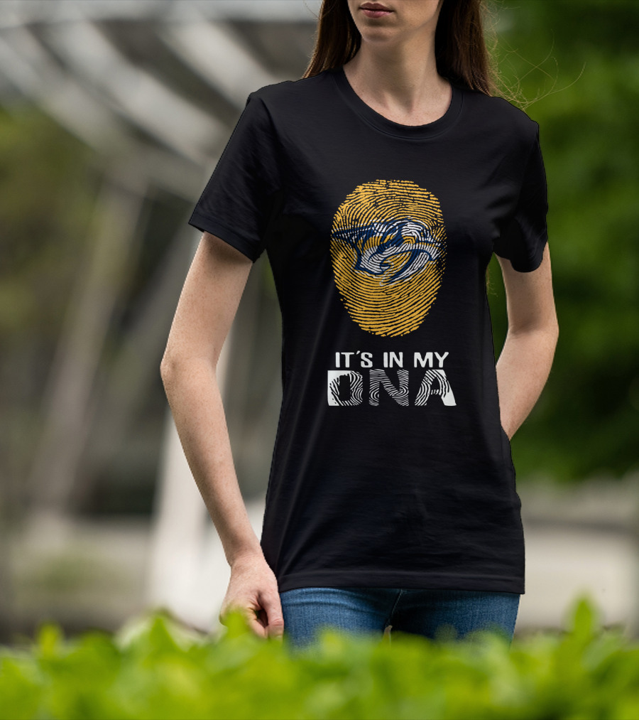 Nashville Predators It's In My DNA Fingerprint T-Shirt
