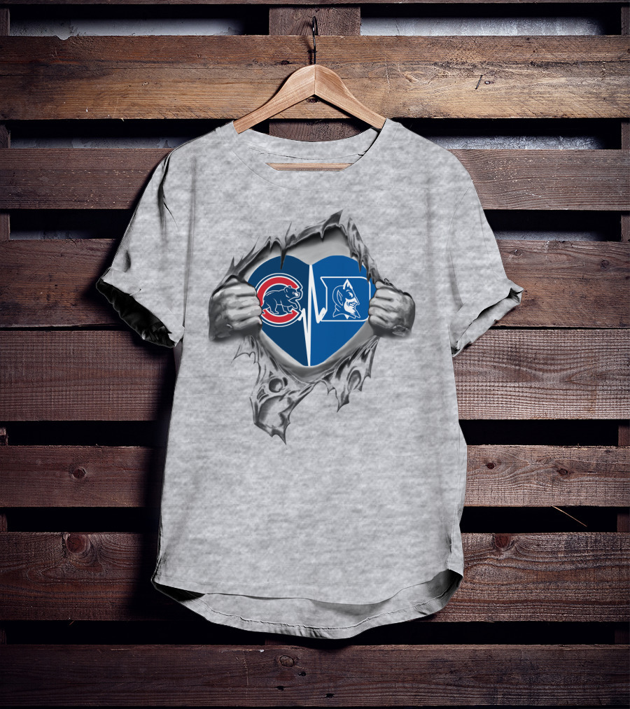 Cubs Duke Heartbeat Passion Logo Split T-Shirt