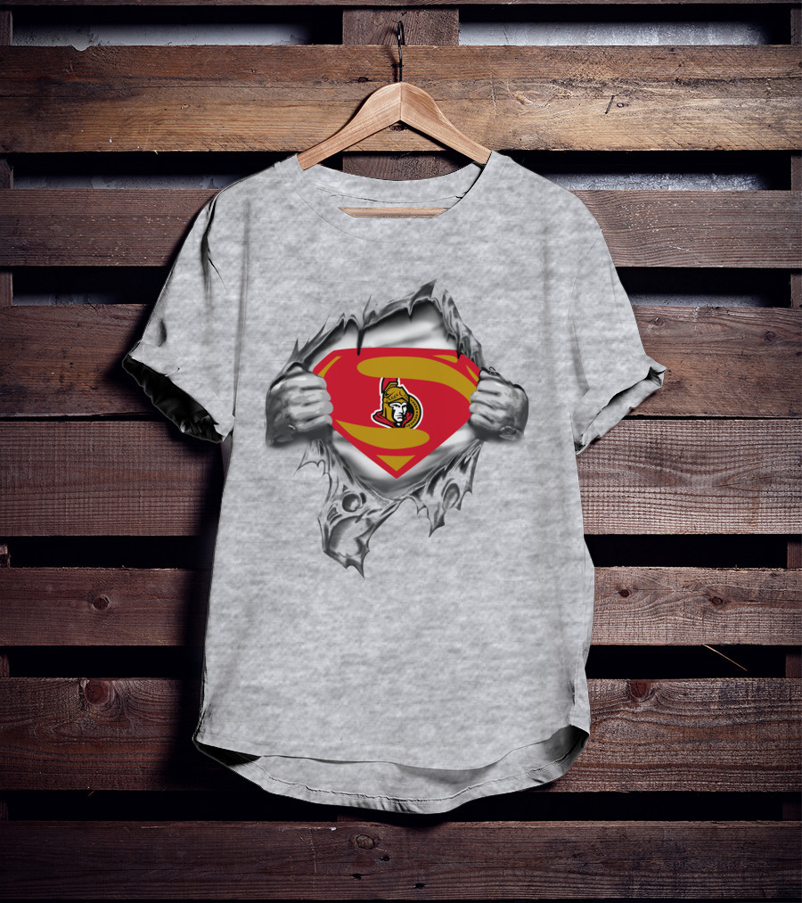 Ottawa Senators Superman Logo Breakthrough T-Shirt