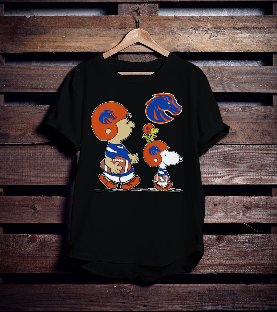 Boise State Broncos Snoopy And Friends Football Team Spirit T-Shirt