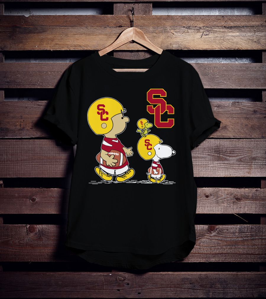 Snoopy USC Trojans Football SC T-Shirt