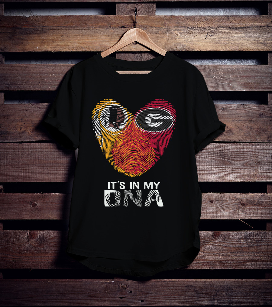 Redskins Bulldogs Logo It's In My Dna T-Shirt