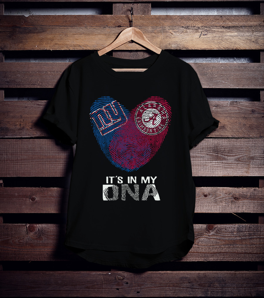 Giants Alabama Crimson Tide It's In My DNA T-Shirt