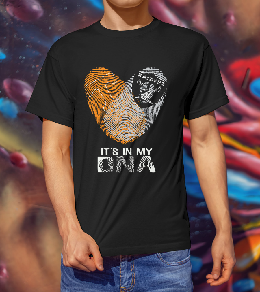 Raiders It's In My DNA Fingerprint Heart T-Shirt
