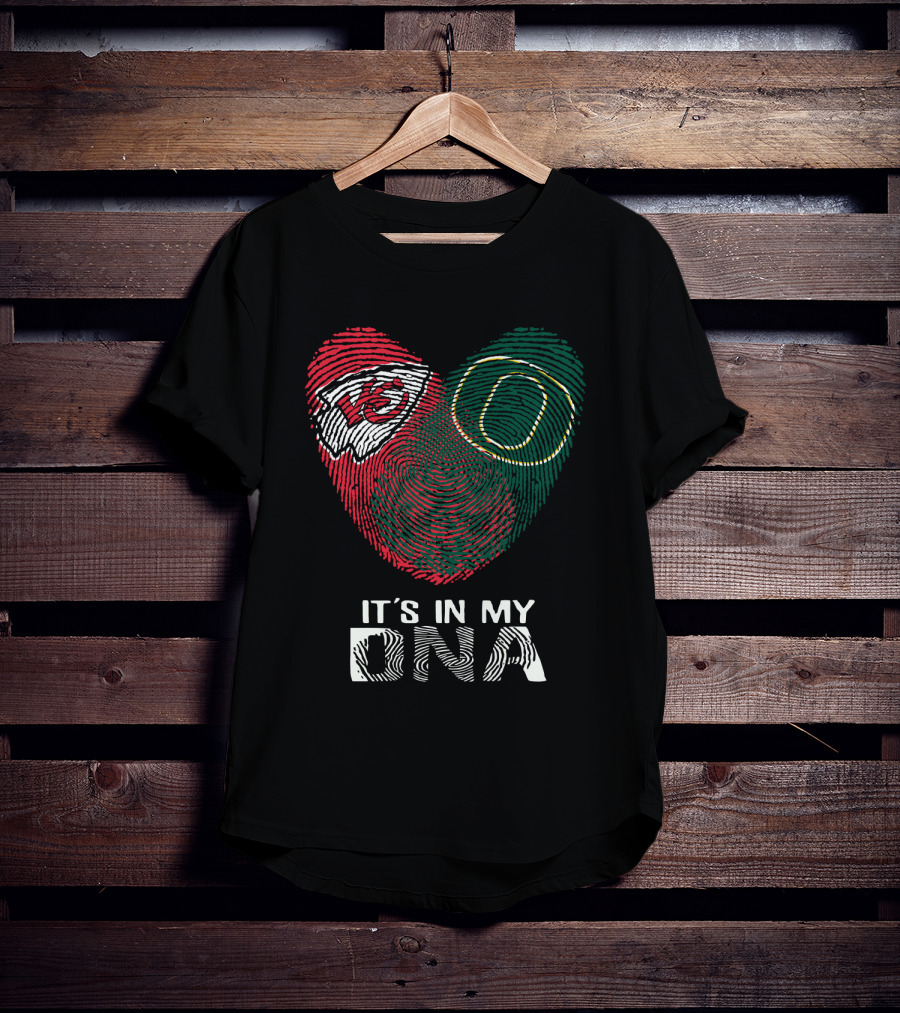 Kansas City Chiefs Oregon Ducks It's In My DNA T-Shirt