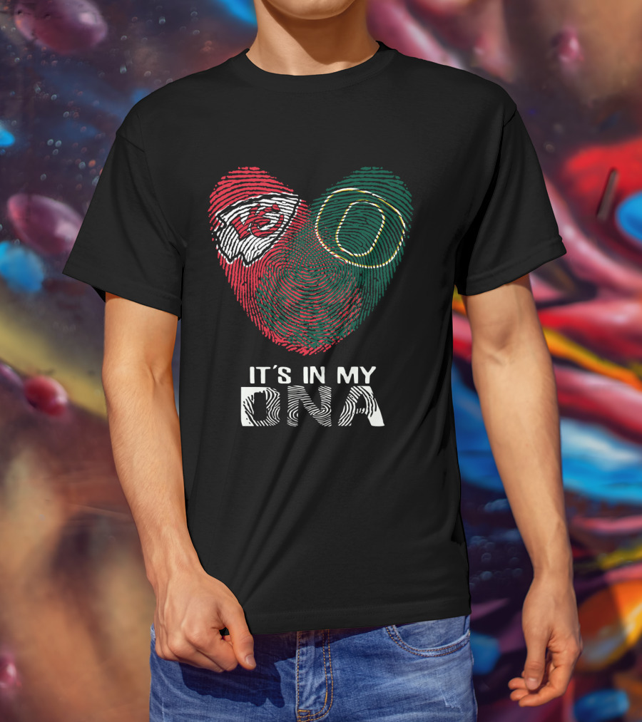 Kansas City Chiefs Oregon Ducks It's In My DNA T-Shirt