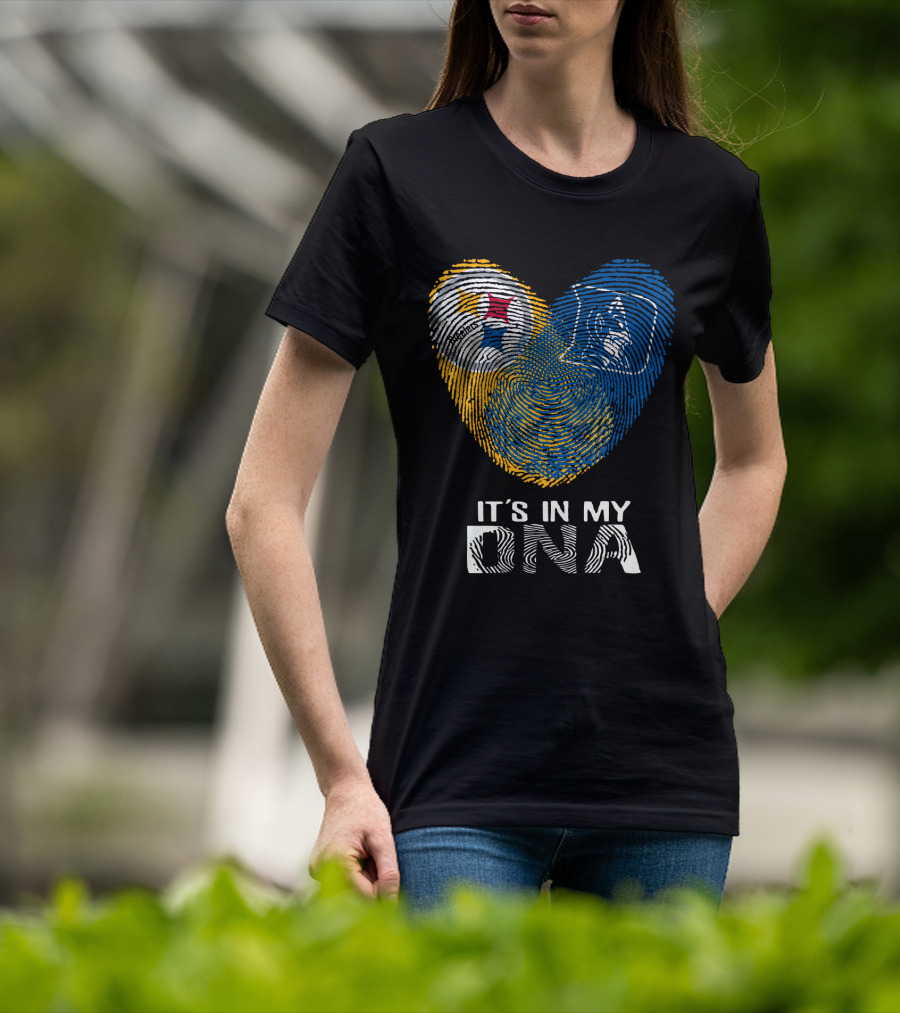 Steelers Duke It's In My DNA Fingerprint Heart T-Shirt