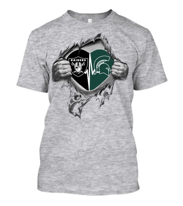 Raiders Spartans Heartbeat Passion T-Shirt