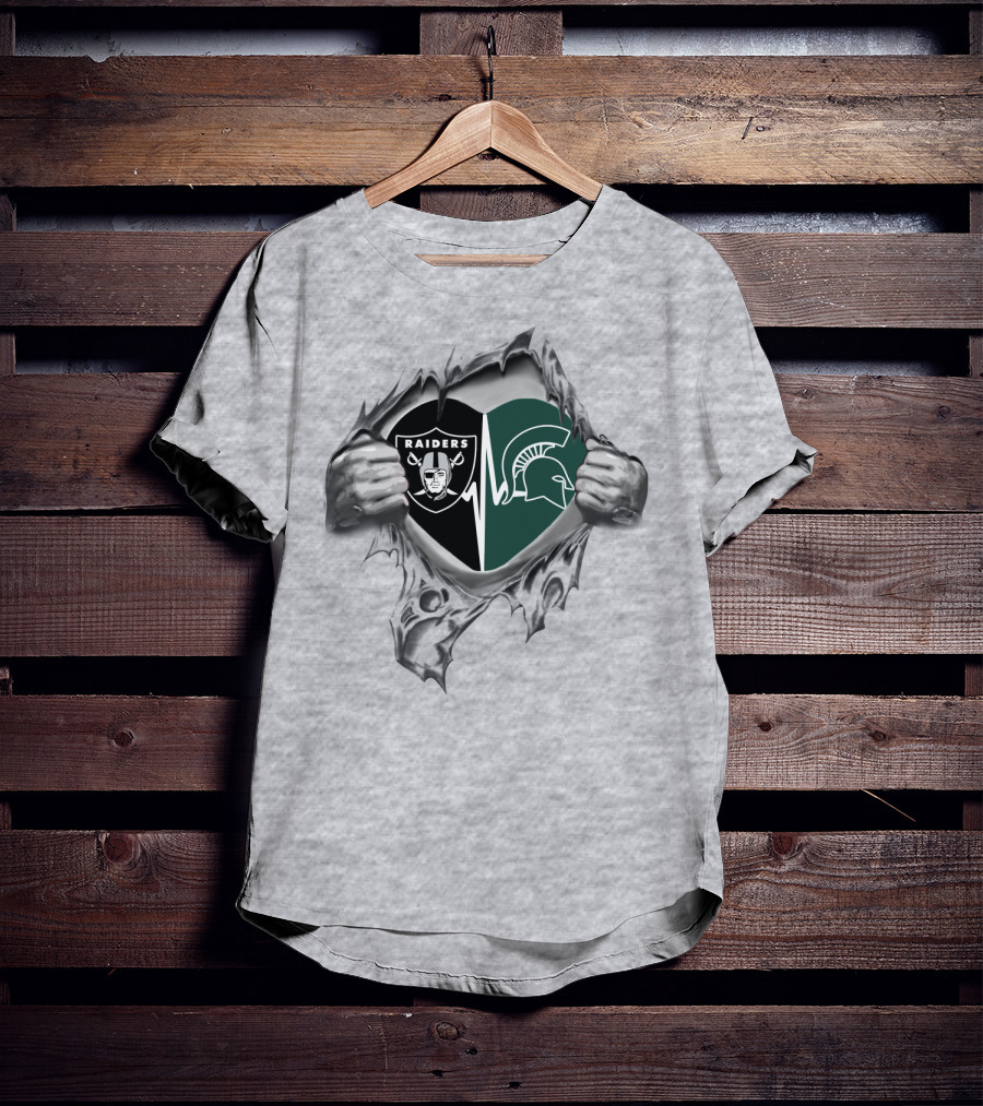 Raiders Spartans Heartbeat Passion T-Shirt