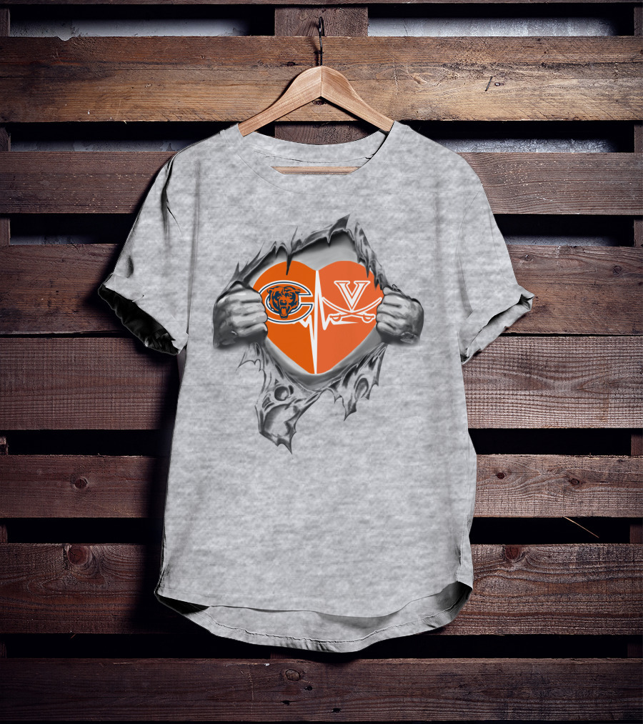 Bears Cavaliers Heartbeat Passion T-Shirt