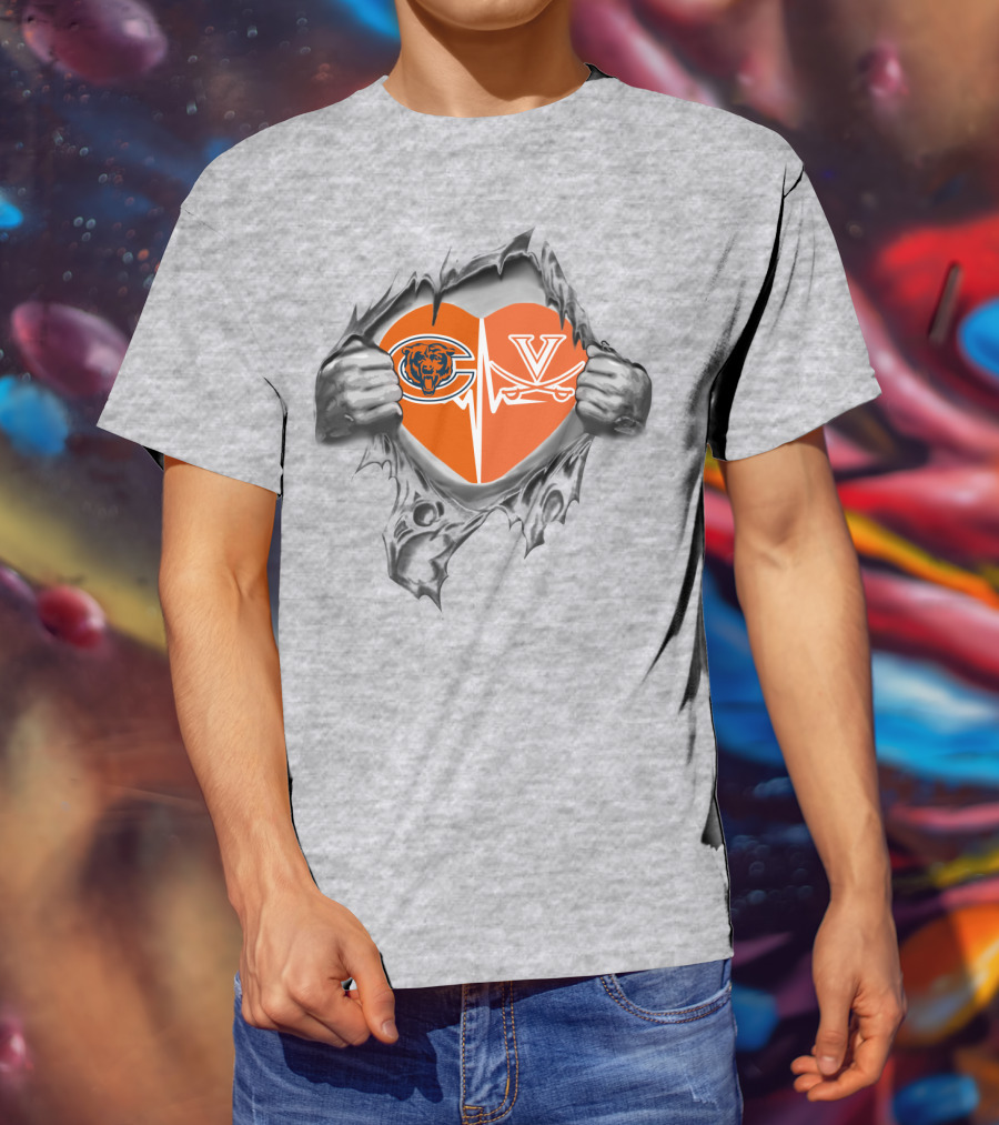 Bears Cavaliers Heartbeat Passion T-Shirt
