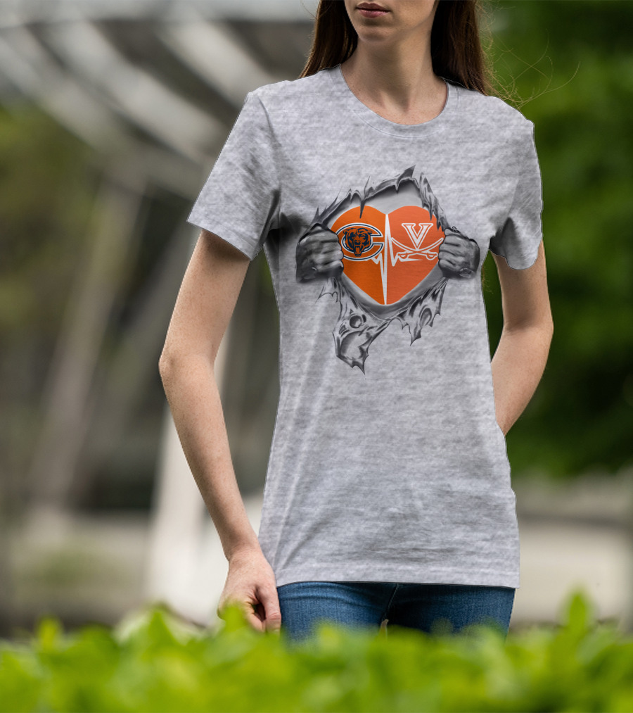 Bears Cavaliers Heartbeat Passion T-Shirt