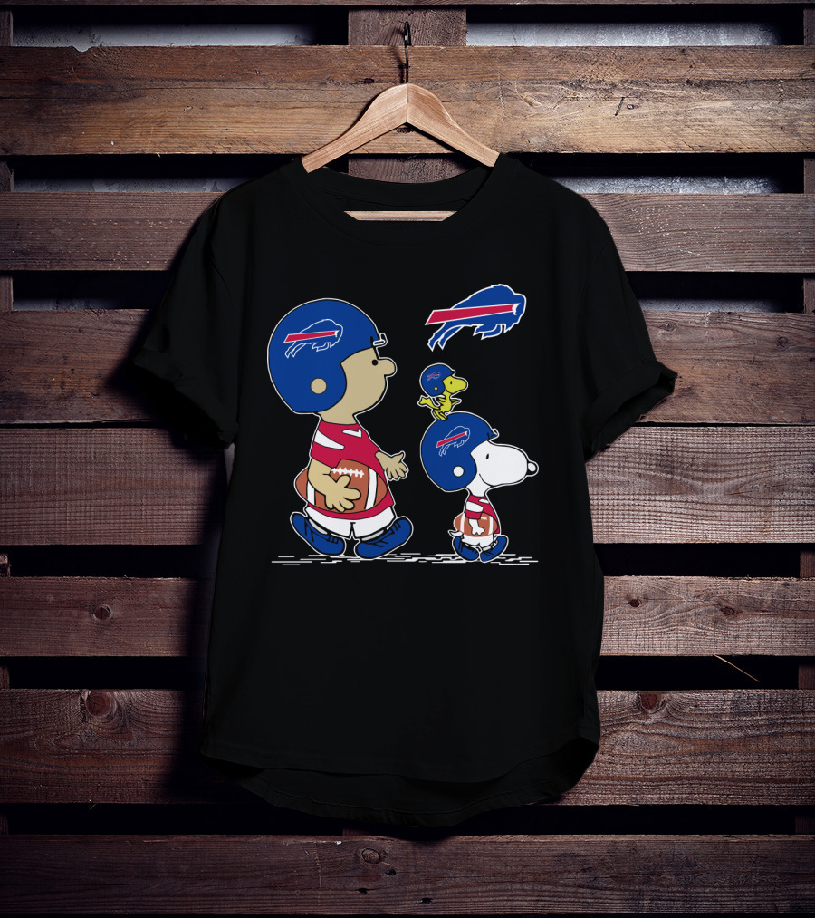 Buffalo Bills Snoopy And Woodstock Football Adventure T-Shirt