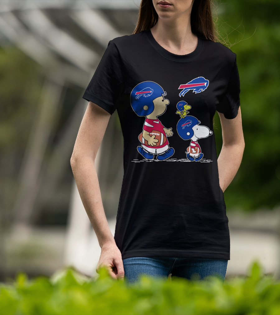 Buffalo Bills Snoopy And Woodstock Football Adventure T-Shirt