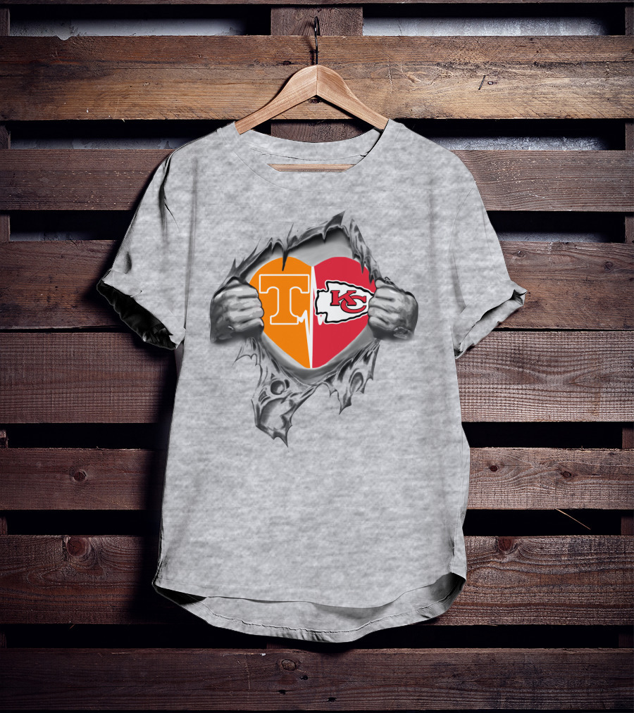 Tennessee Kansas City Heart Chiefs In My Heart T-Shirt