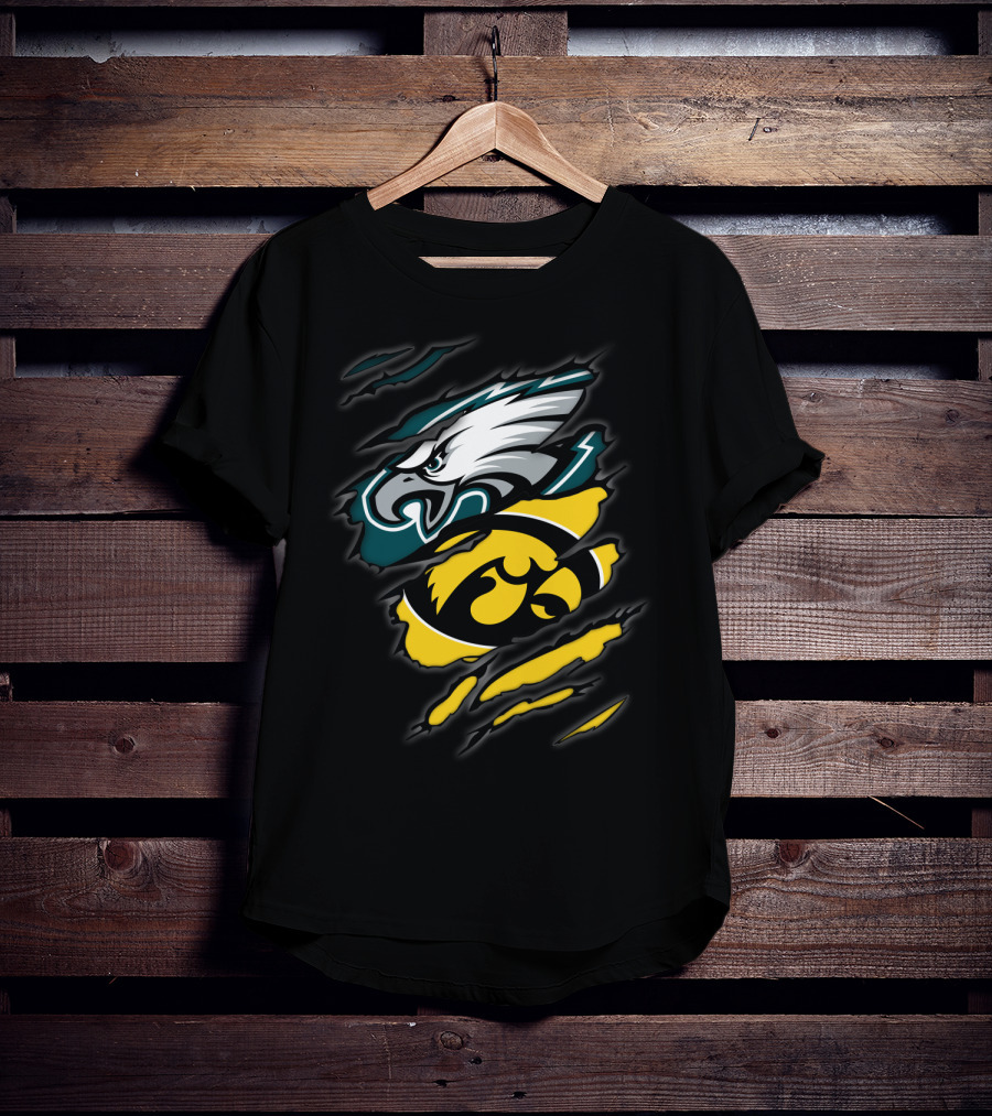 Eagles Hawkeyes Torn Claw T-Shirt