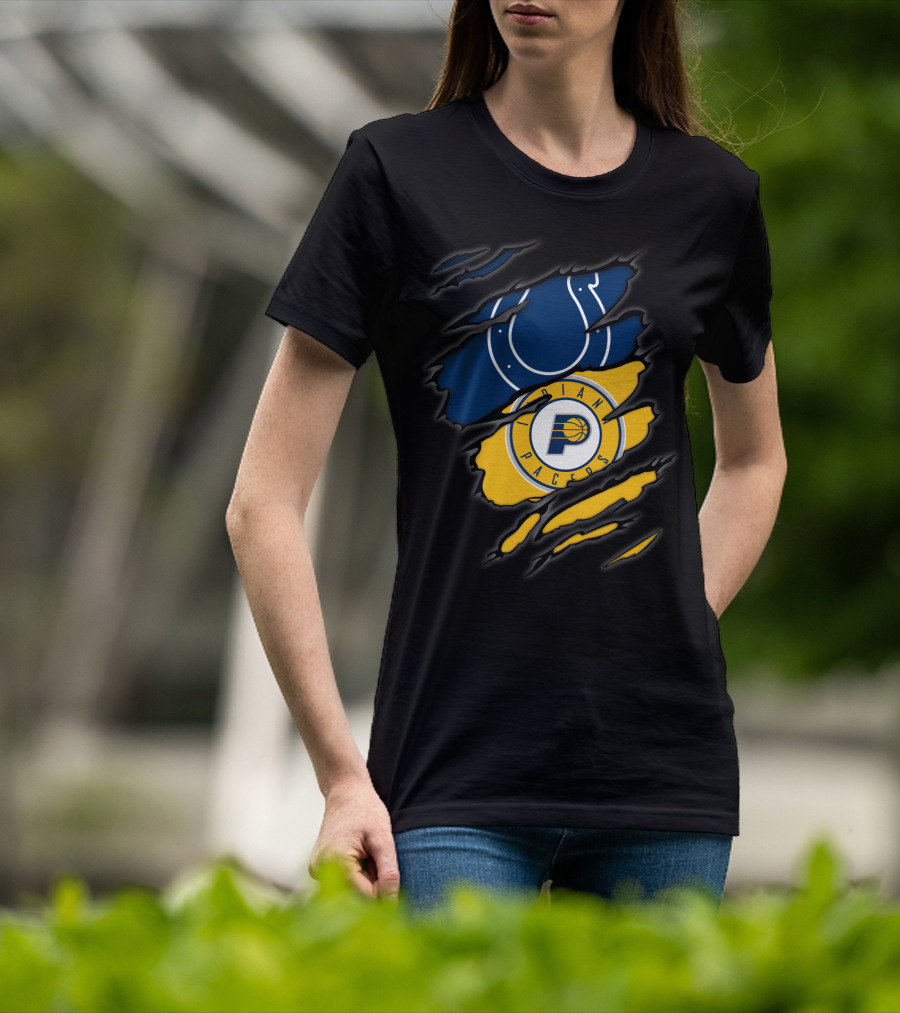 Indianapolis Colts Indiana Pacers Rip T-Shirt