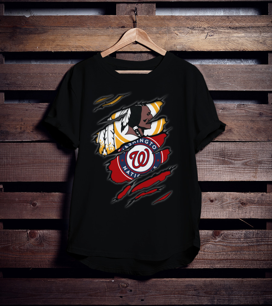 Washington Redskins Nationals W Logo Fan Mashup T-Shirt