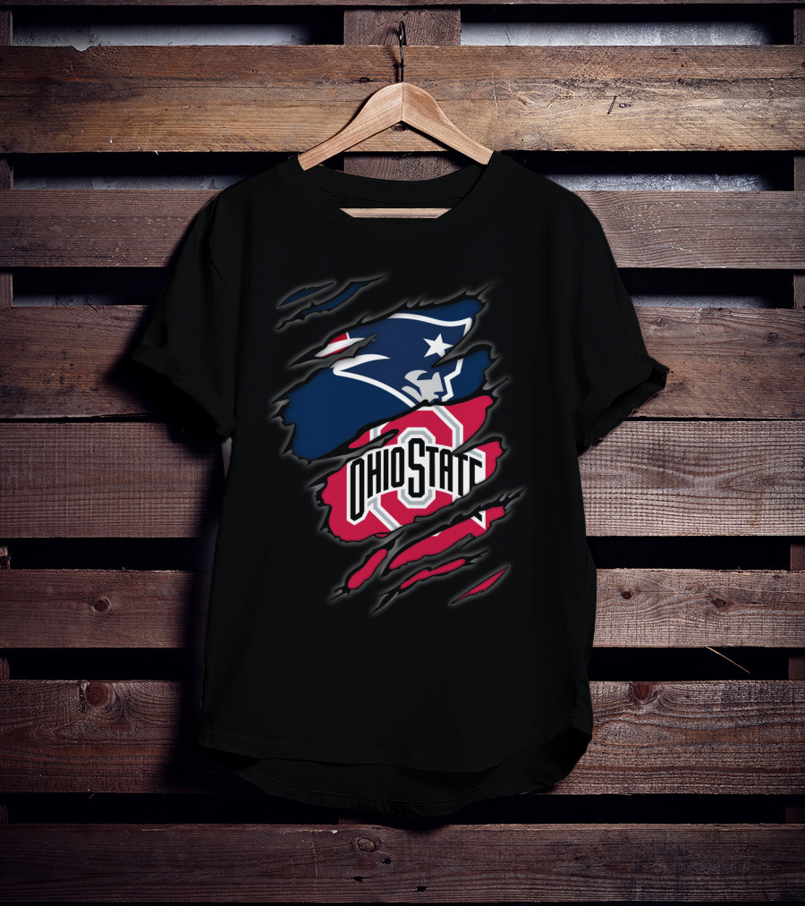 Patriots Ohio State Logo Mashup T-Shirt