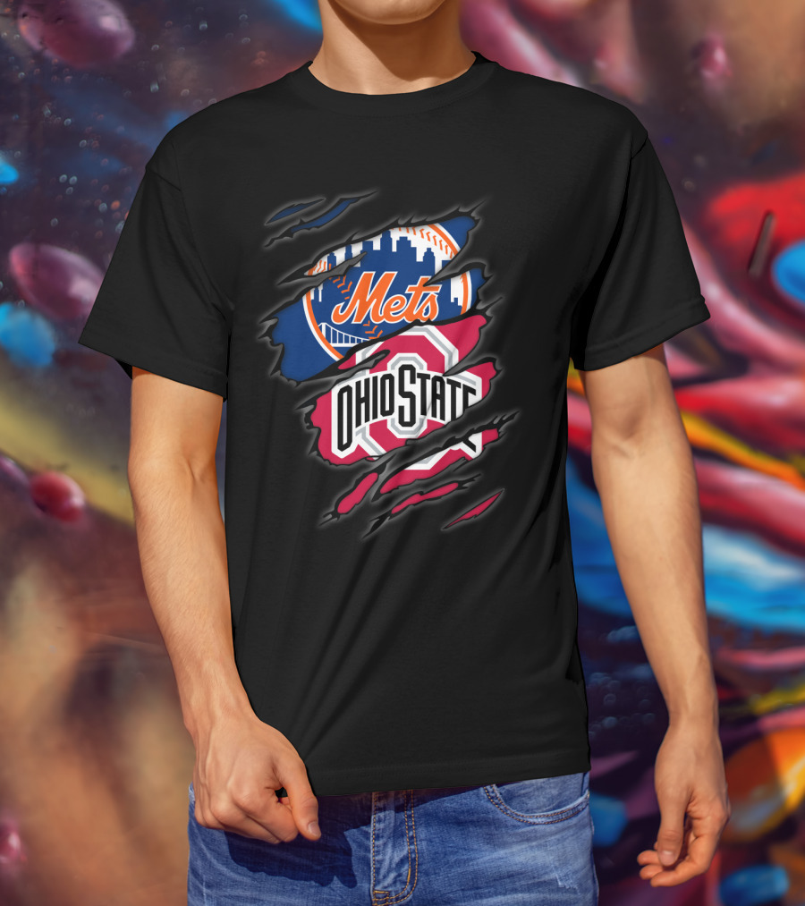 Mets Ohio State Ripped Layers T-Shirt
