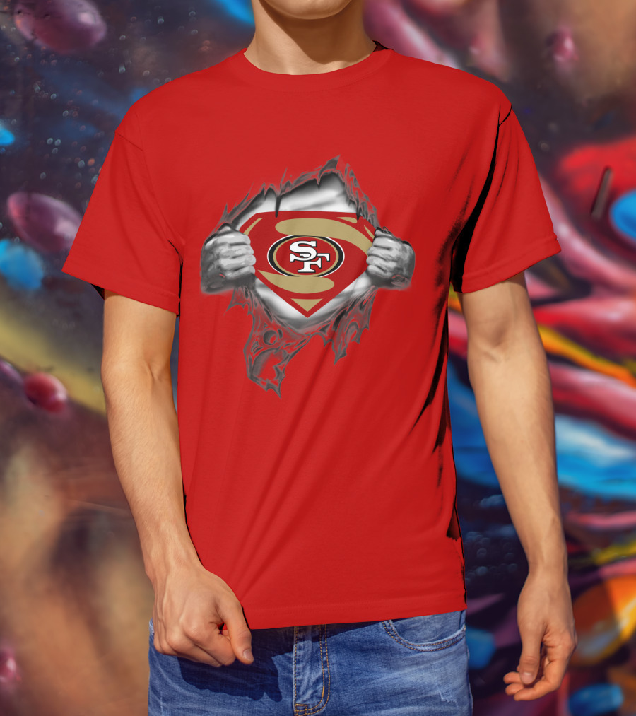 49ers SF Logo Superman T-Shirt